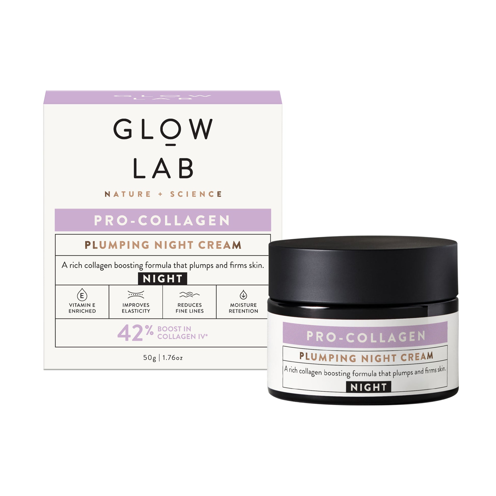 Pro-Collagen Plumping Night Cream - Glow Lab | MLC Space