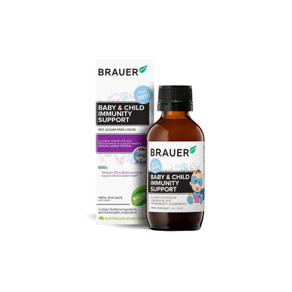 Baby & Child Immunity Support - 100ml - Brauer | MLC Space